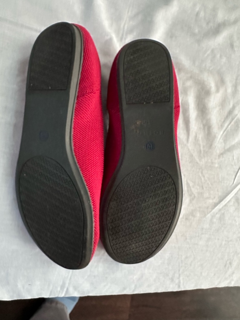 Rothy’s The Loafer Red Knit Slip On Flats Women’s Size 8.5 Washable Comfort - Picture 8 of 10